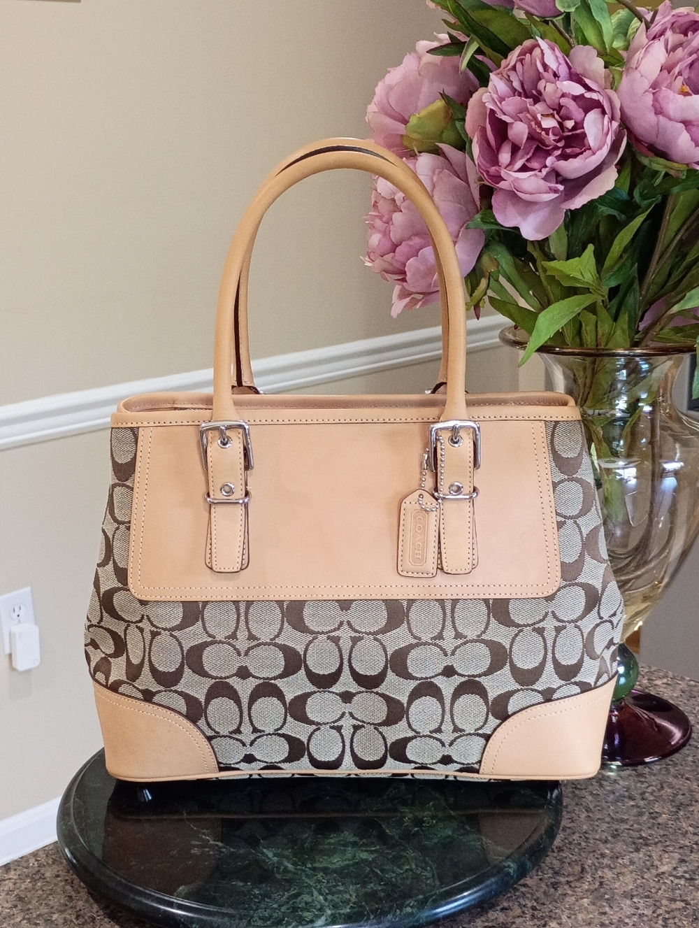 Vintage Coach Hampton Signature Satchel Bag - Picture 15 of 16